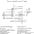 Roman Empire Crossword Puzzle  Word