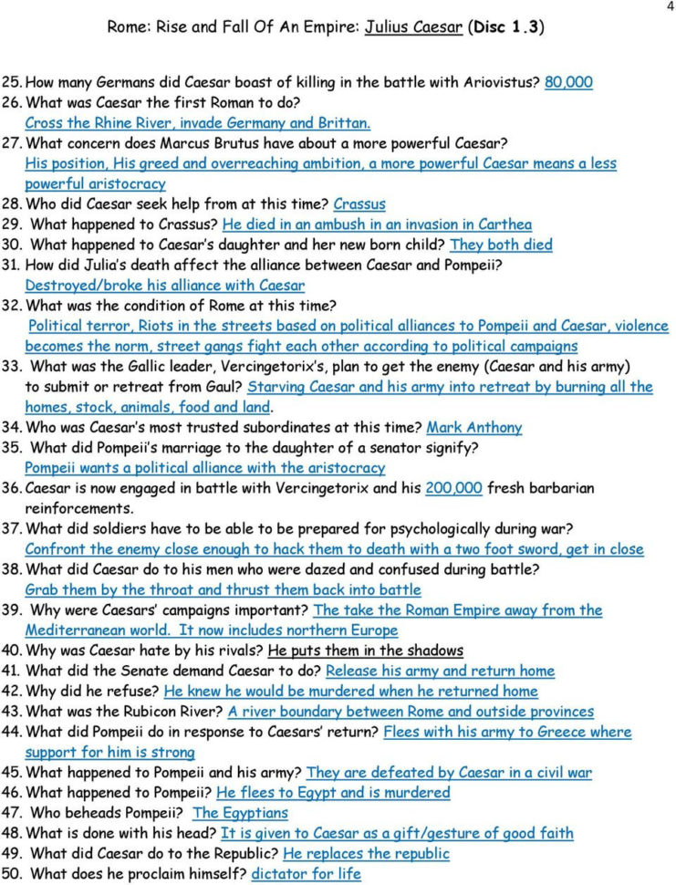 Rome Rise And Fall Of An Empire Julius Caesar Disc 13  Pdf