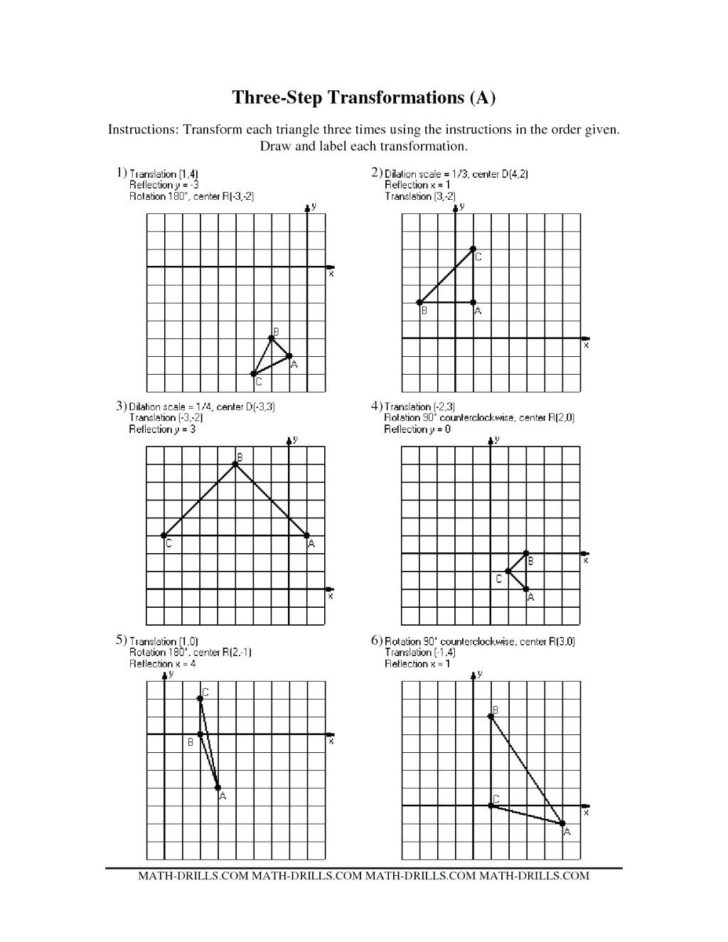 Translation And Reflection Worksheet Answers