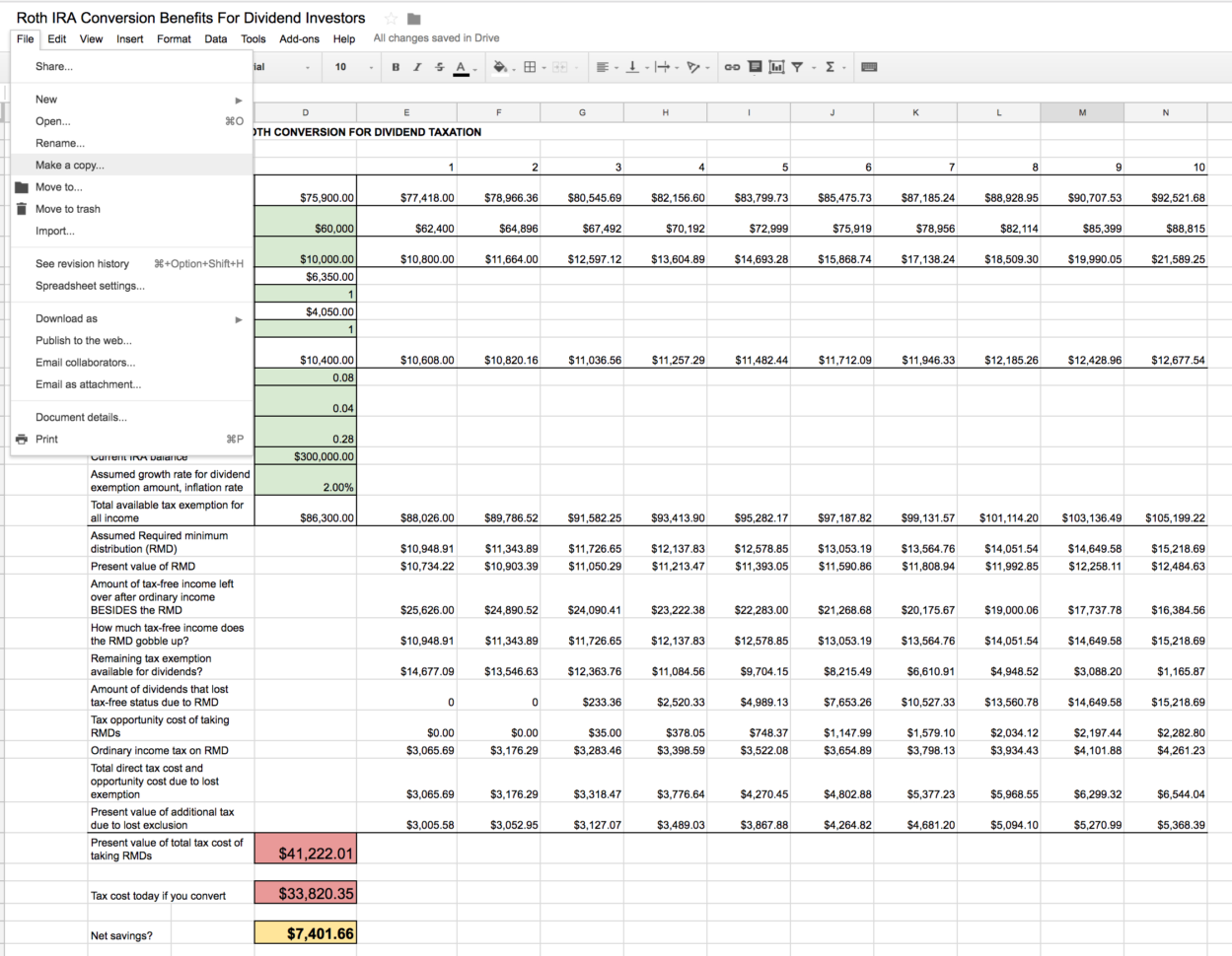 Roth Ira Conversion Spreadsheet  Seeking Alpha