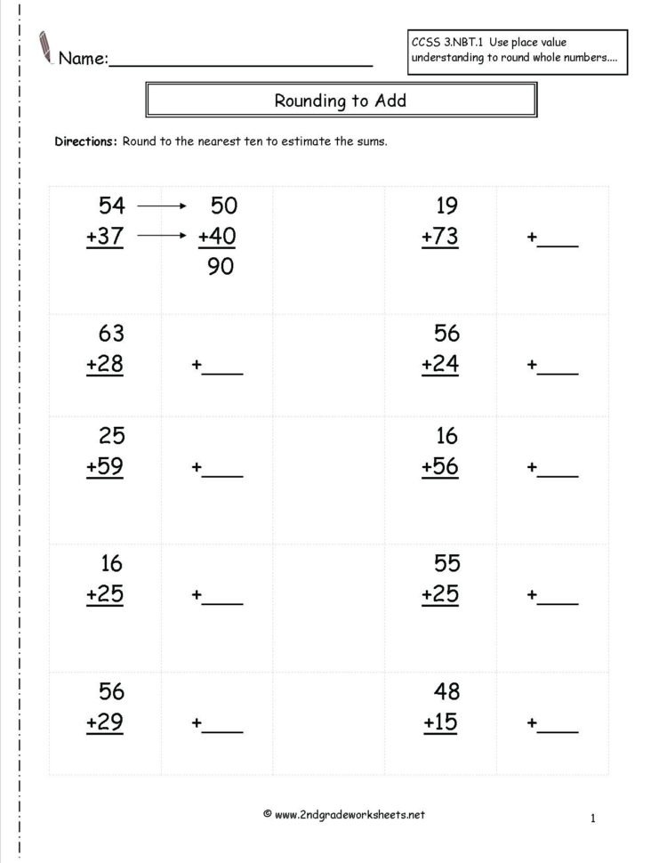 Rounding Worksheets Thanksgiving Math Rounding Worksheets