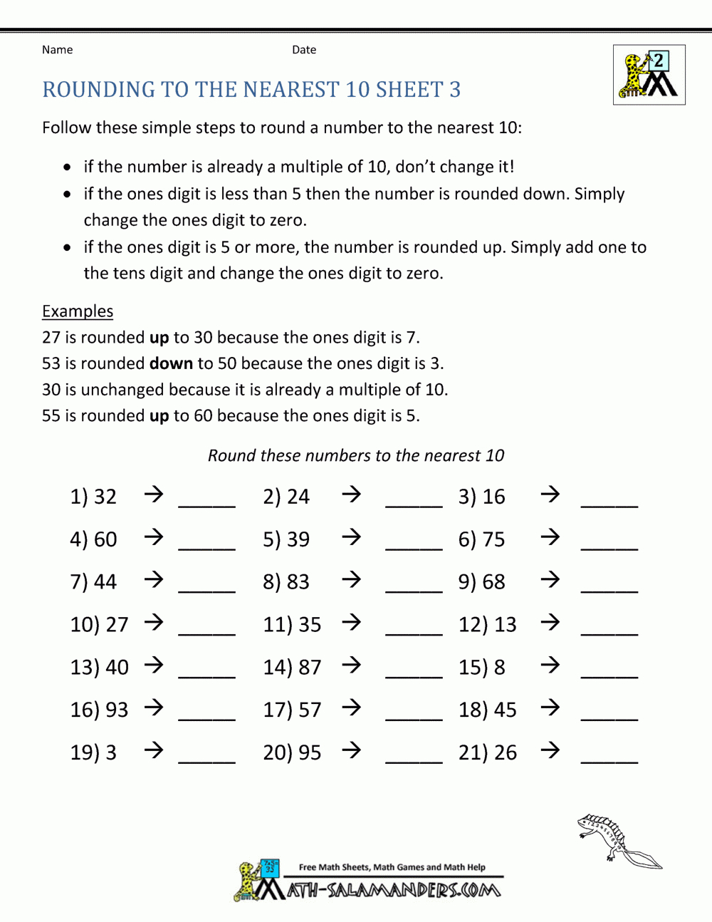 Rounding Worksheets 4Th Grade db excel com