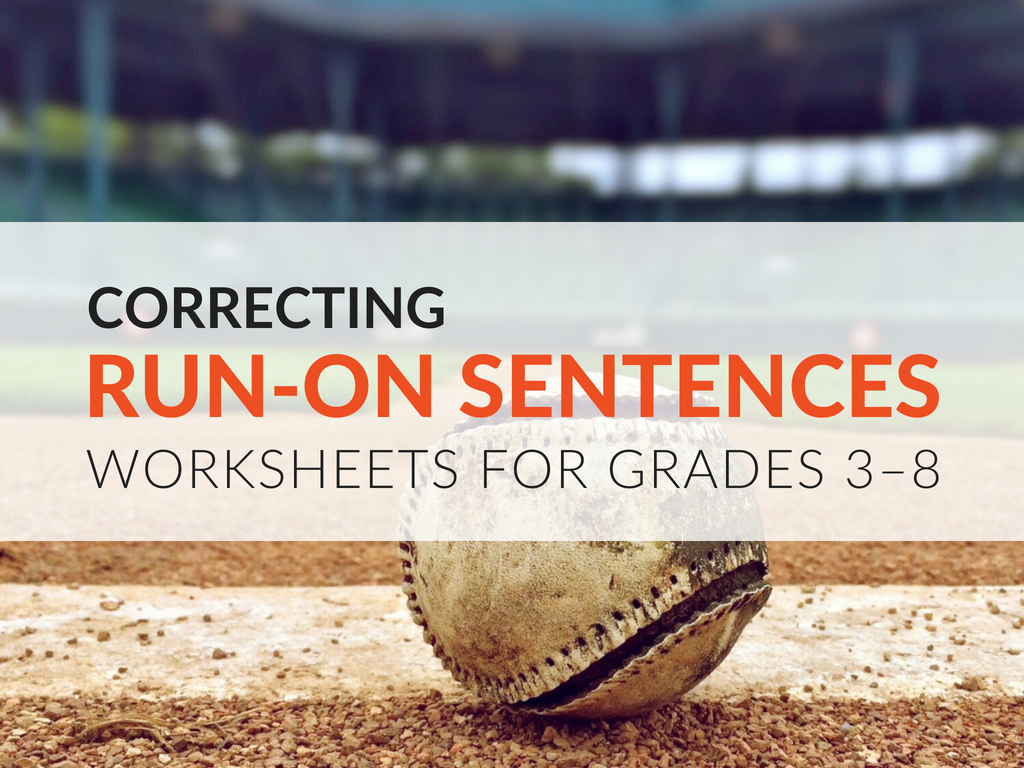 Runon Sentence Practice Activity For Students Grades 3–8