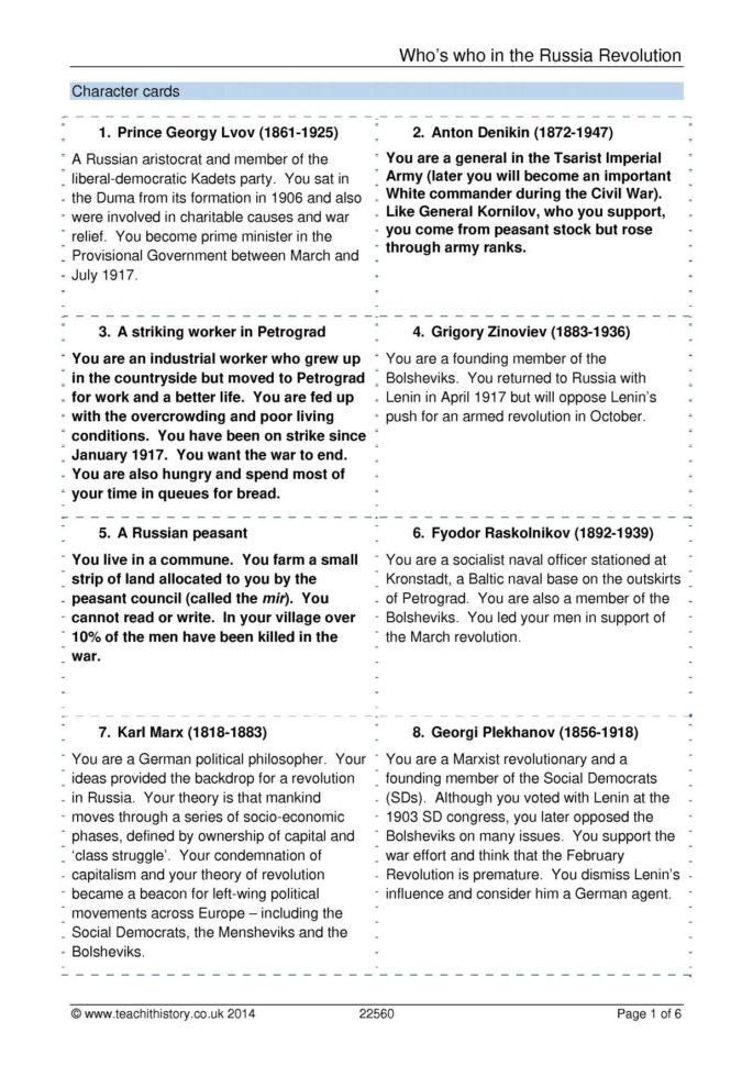 Russian Revolution  Search Results  Teachit History