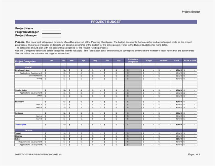 Proposal Worksheet Template