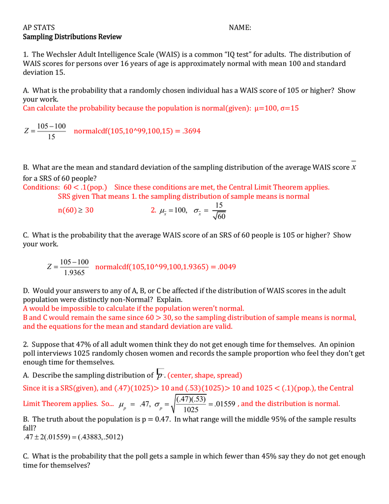 Standard Deviation Worksheet With Answers Pdf — db-excel.com