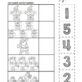 Santa Number Cut Match Worksheets Numbers Autism Halloween Matching