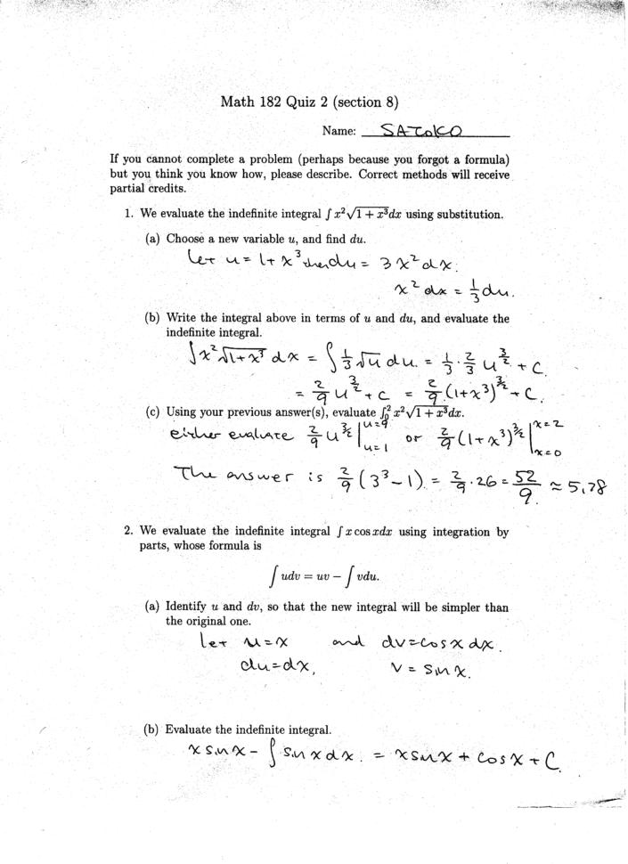 Satoko Kurita Math 182 Calculus Ii Homepage