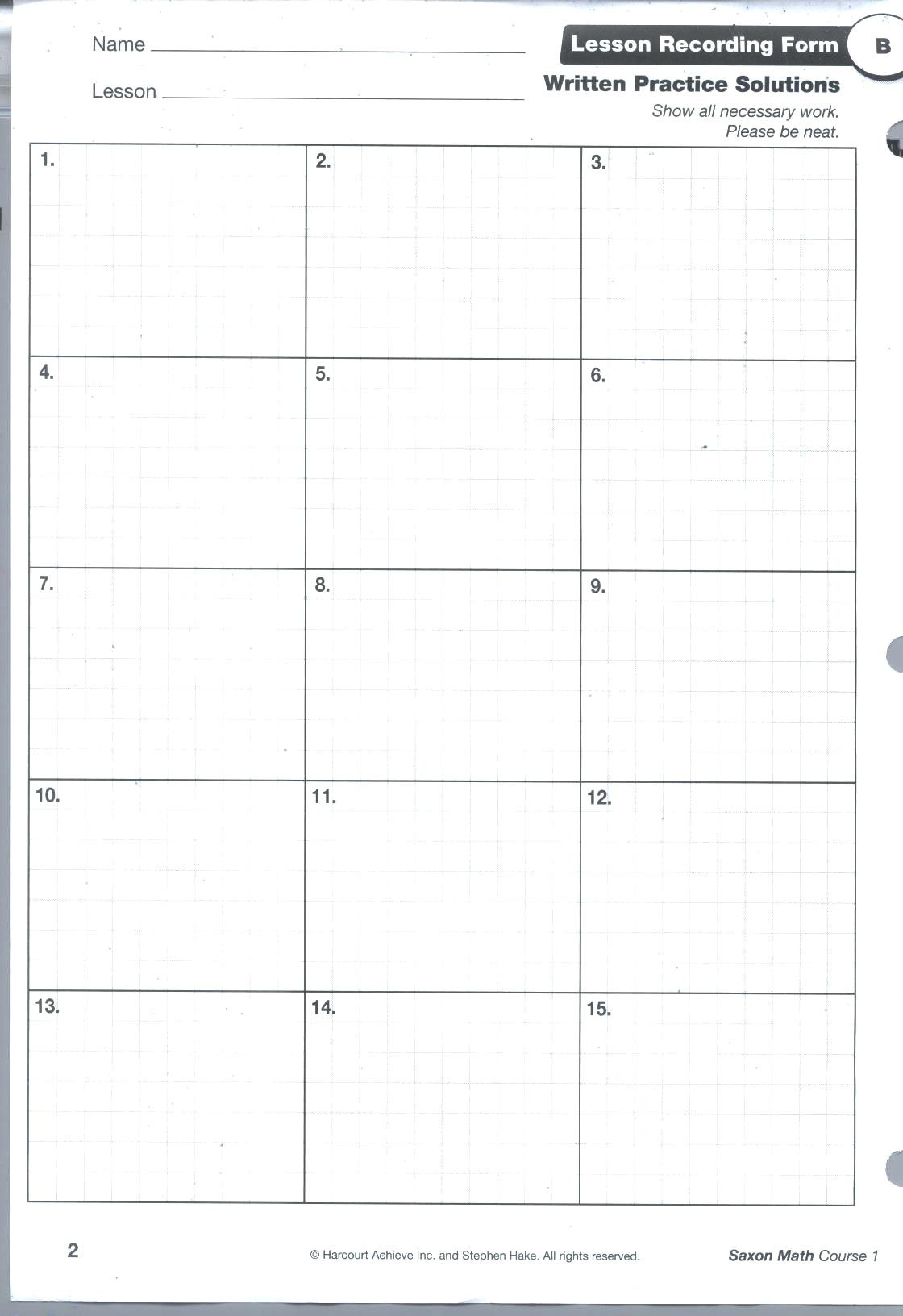 Saxon Math Grade 2 Worksheets – Sandboxpaperco