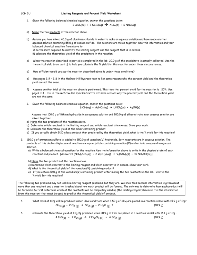 limiting-reactant-and-percent-yield-practice-worksheet-answer-key-greenium