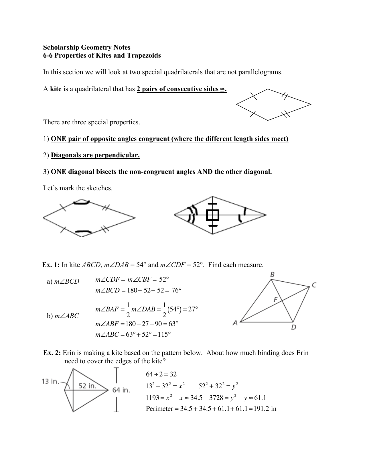  Properties Of Kites Worksheet Answers Free Download Qstion co