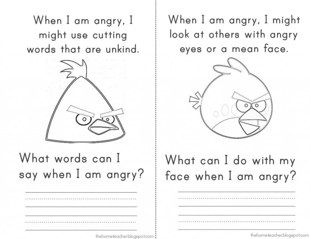Anger Worksheets For Kids — db-excel.com