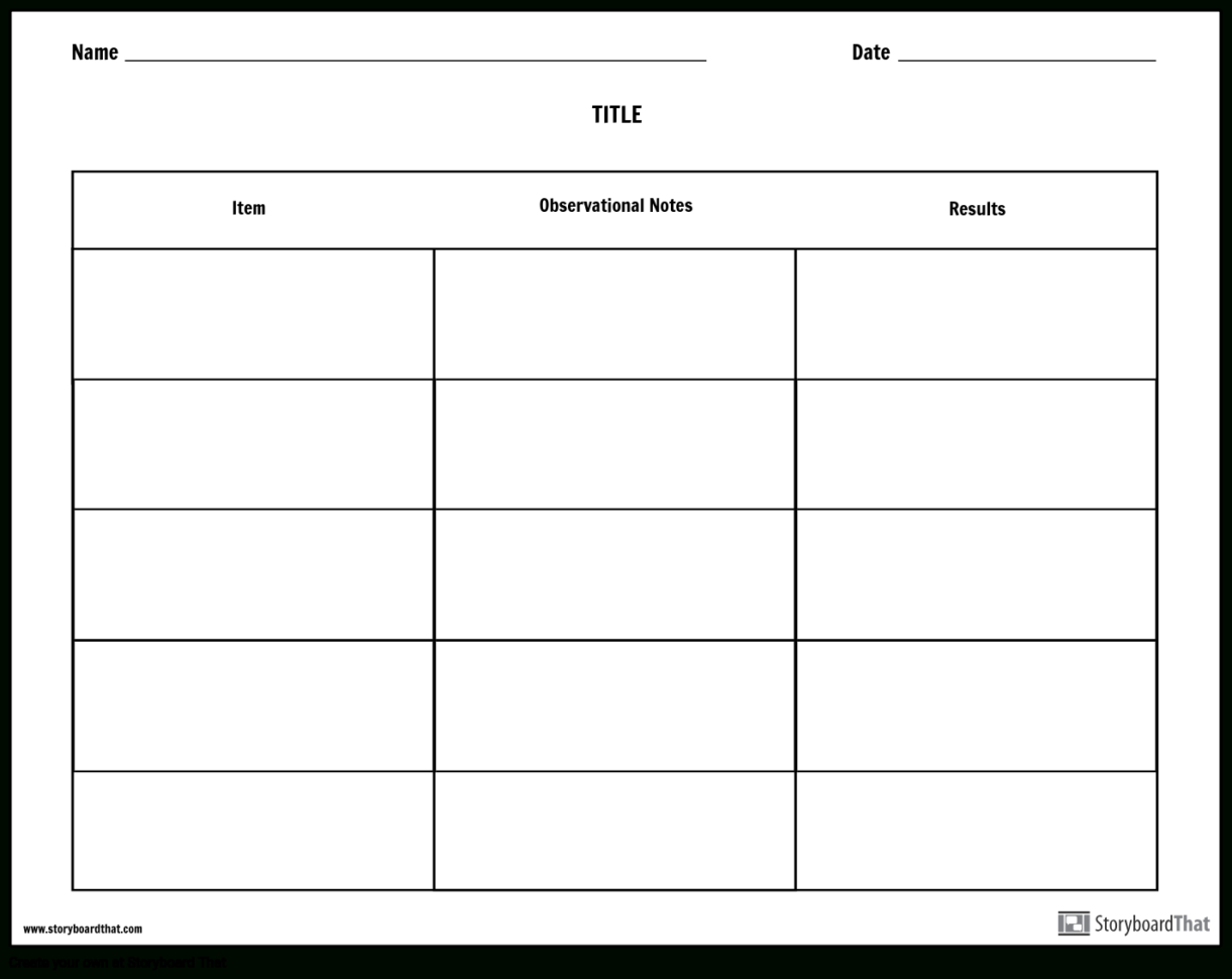 Science Project Worksheet — db-excel.com