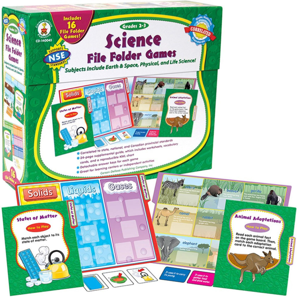 Science File Folder Games Grades 2  3