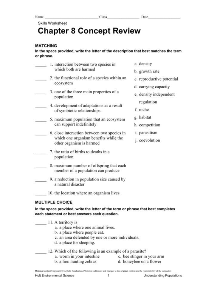 Skills Worksheet Critical Thinking Analogies Environmental Science — db