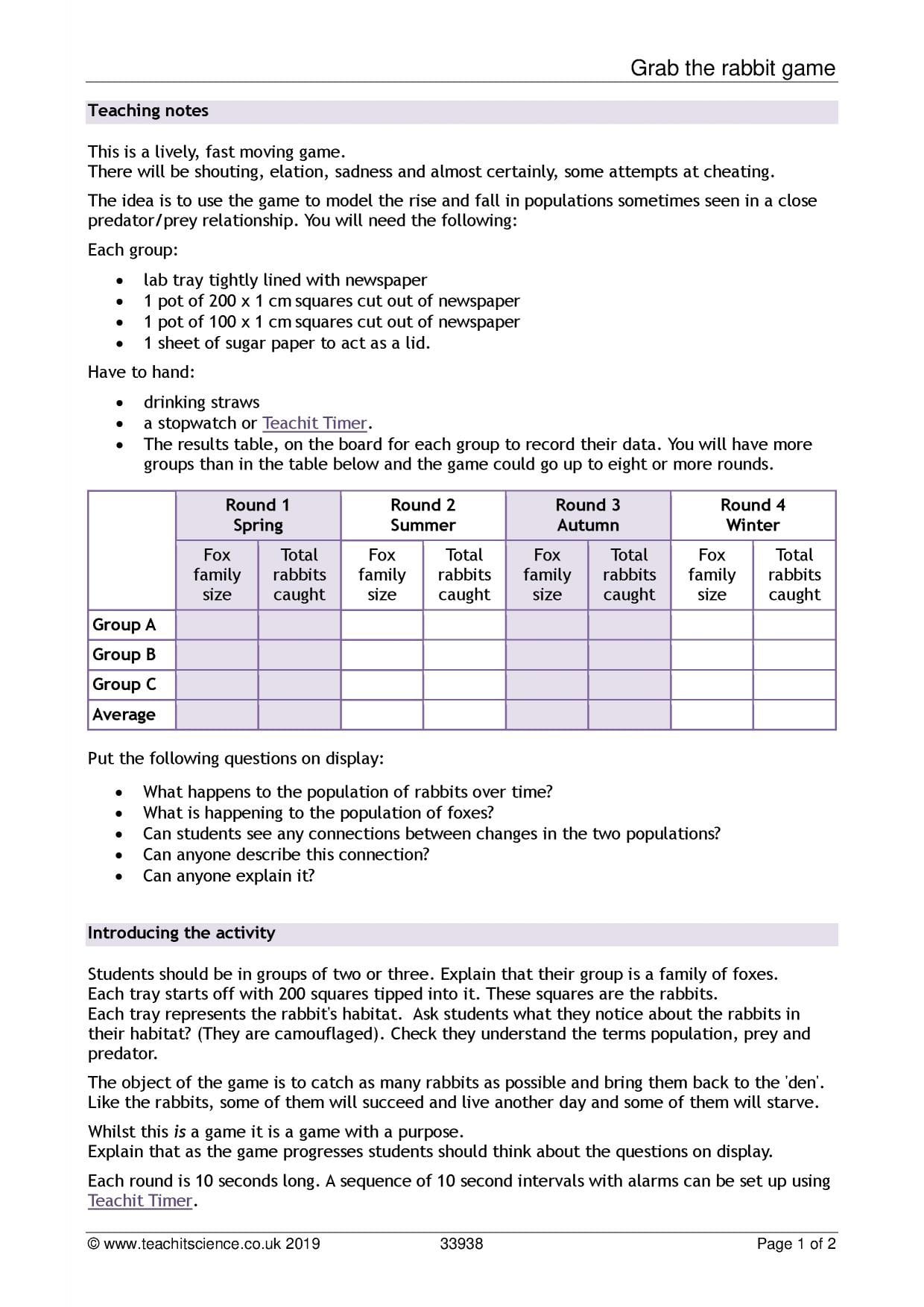 Introduction To The Scientific Method Worksheet — db-excel.com