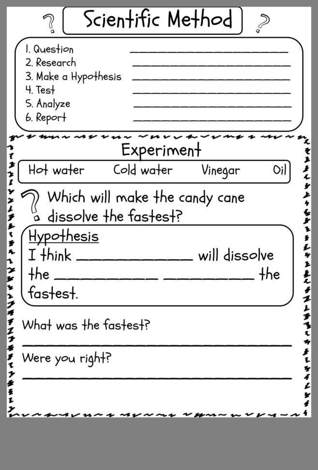 Scientific Method Worksheet Grade 9 Elegant Scientific Method