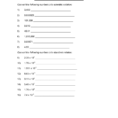 Scientific Notation Worksheet