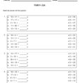 Second Grade Math Worksheet Free Practice Printable Activities
