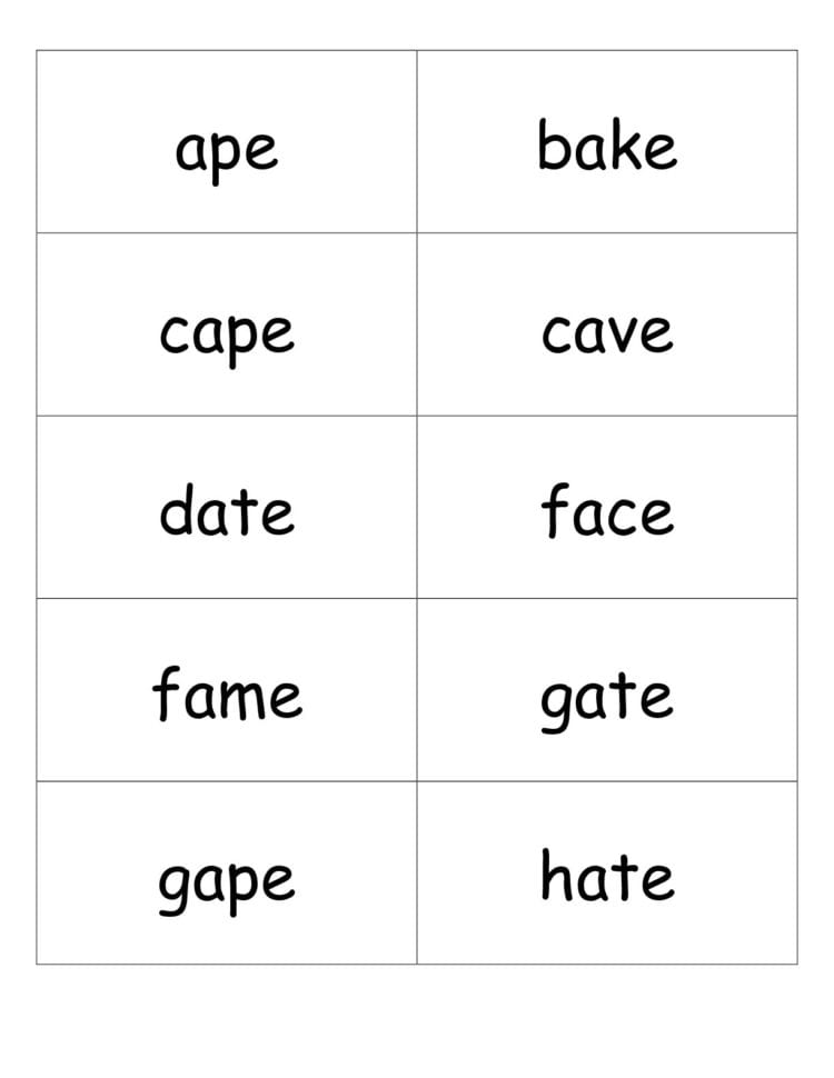 Second Grade Phonics Worksheets And Flashcards