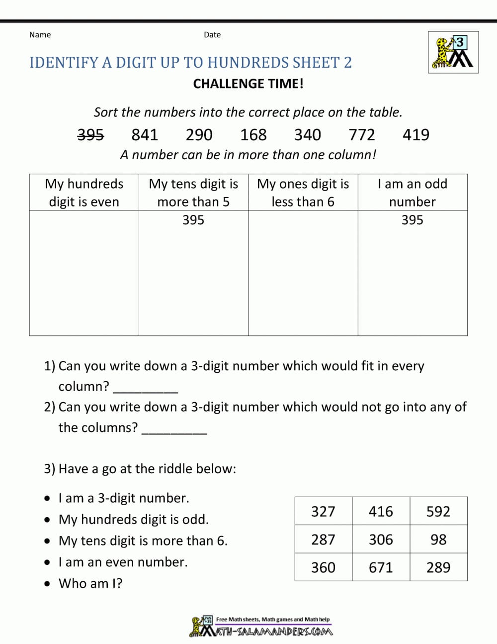 Second Grade Place Value Worksheets Db excel