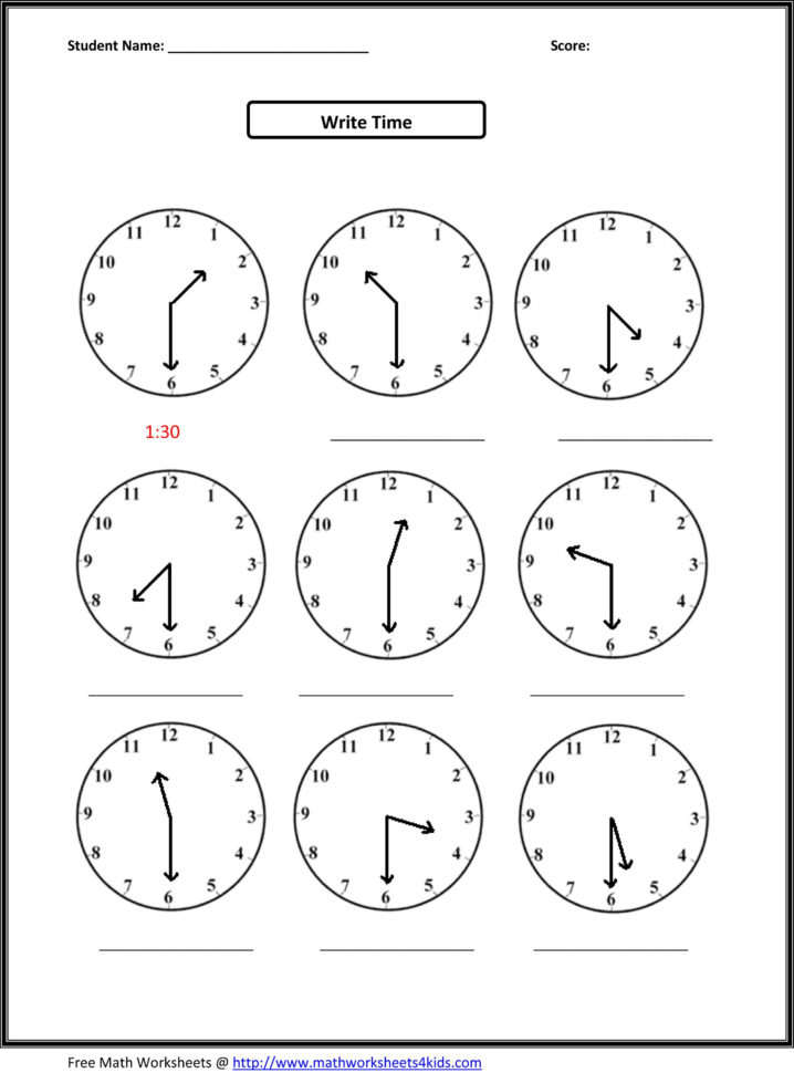 Second Grade Printable Worksheets To You  Math Worksheet For Kids