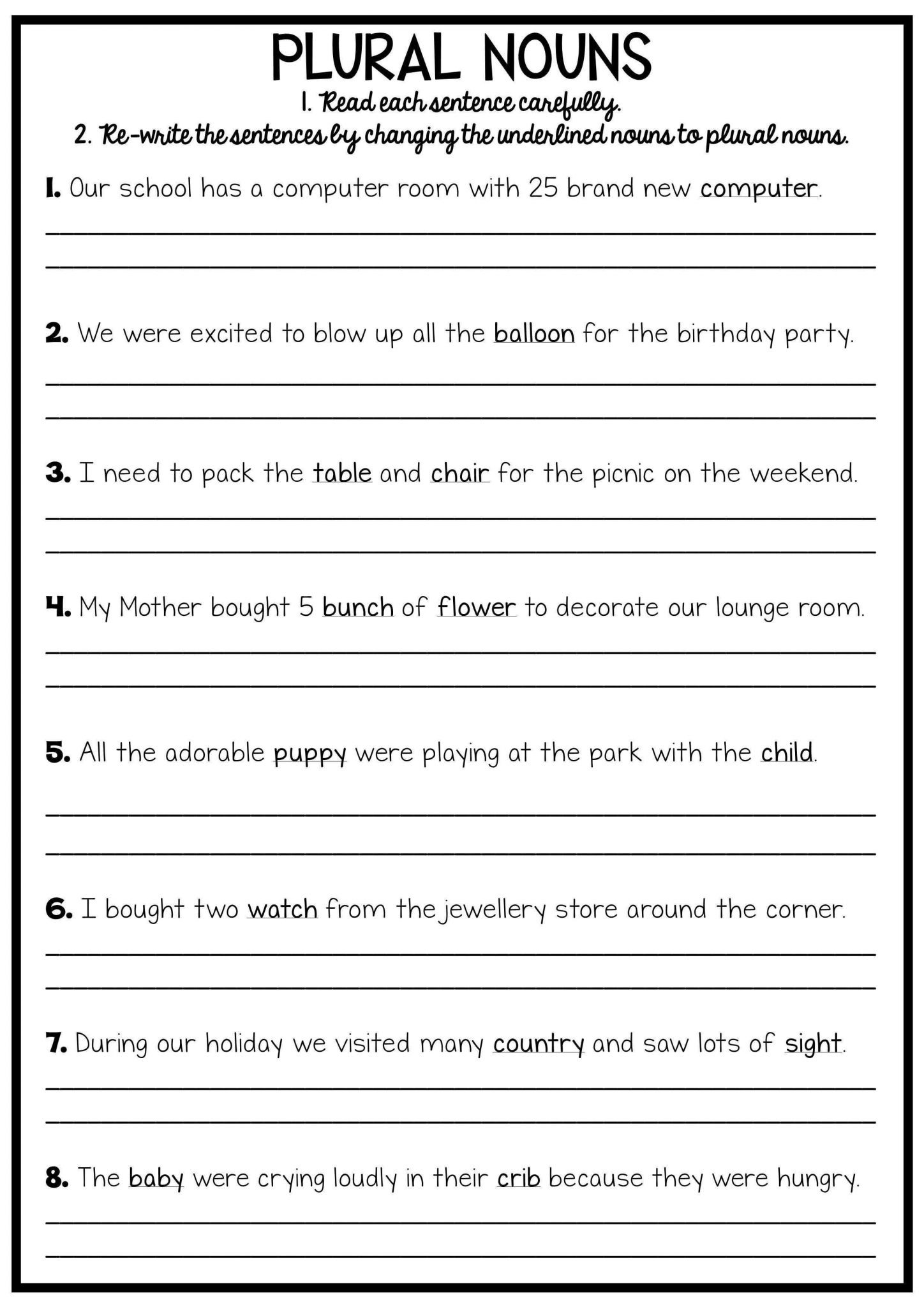 Second Grade Writing Activities Worksheets For Free Download