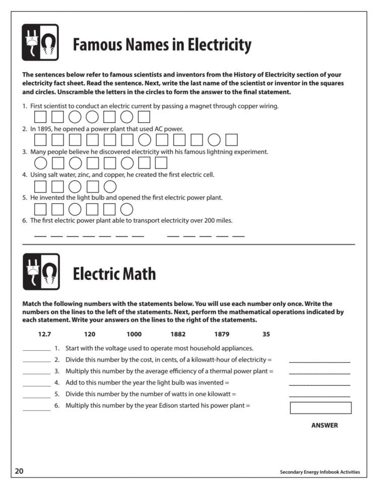 Secondary Energy Infobook Activitiesneed Project