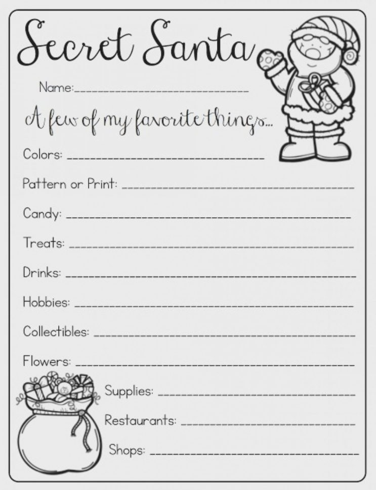Secret Santa Form   Pearlharborhero