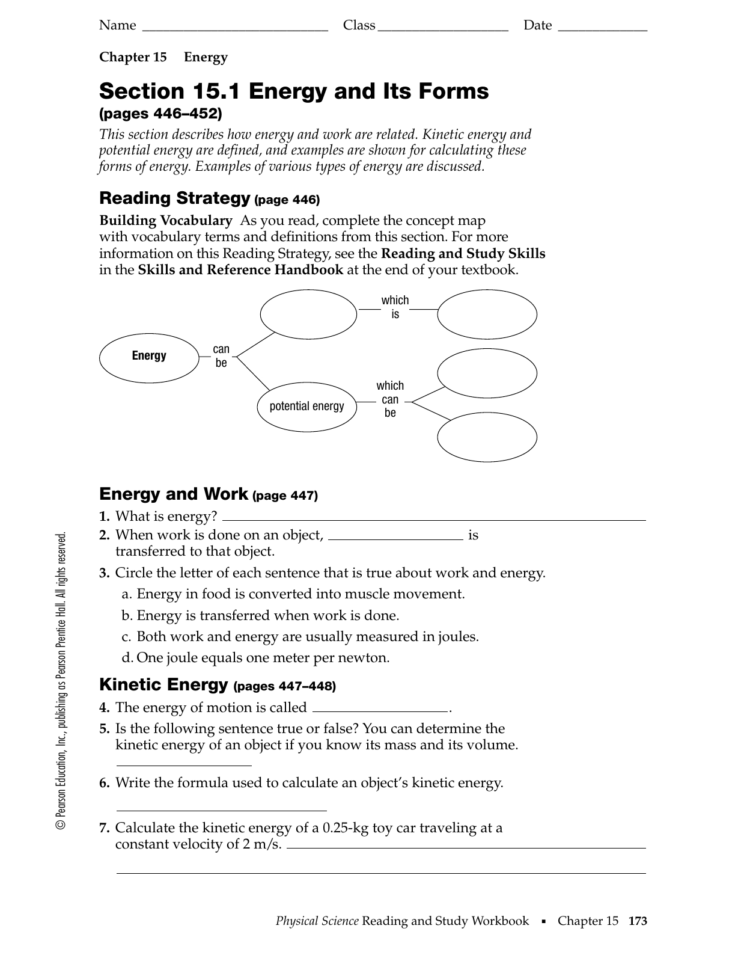Section 151 Energy And Its Forms
