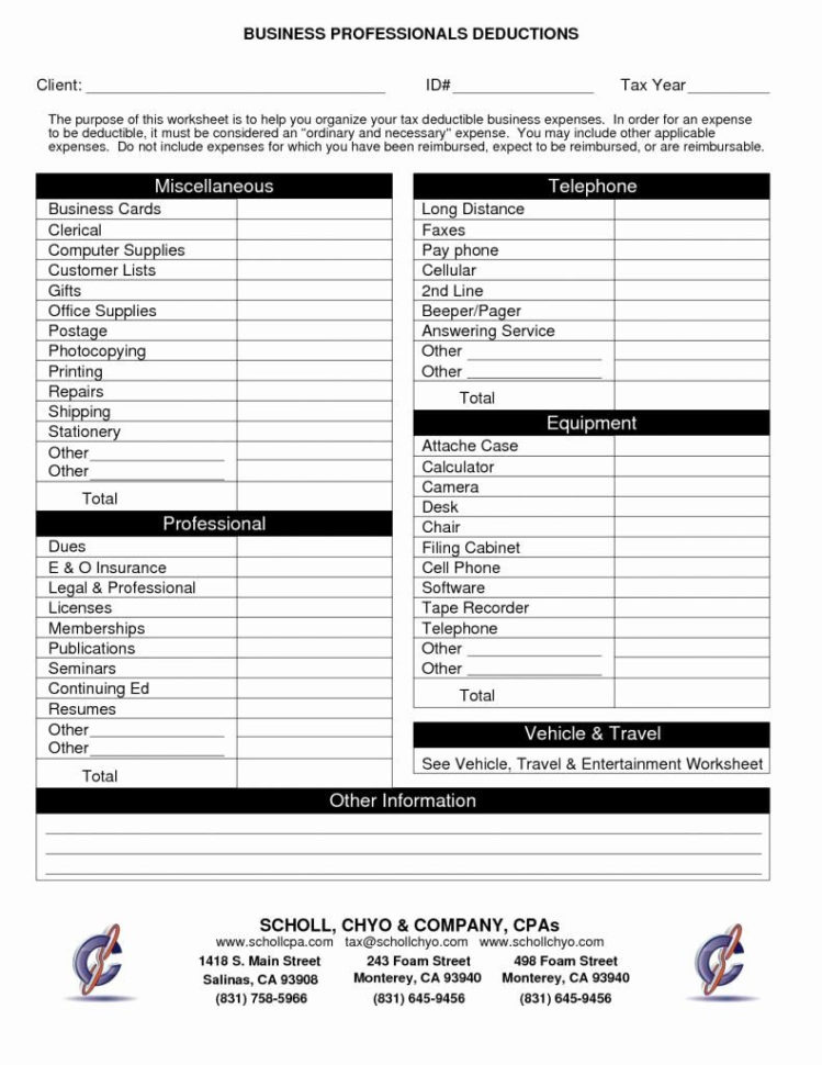 Self Employed Health Insurance Deduction Worksheet Db excel
