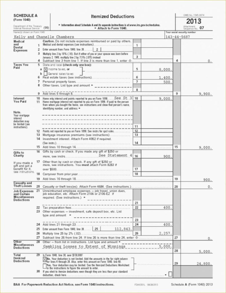Self Employed Health Insurance Deduction Worksheet — db ...