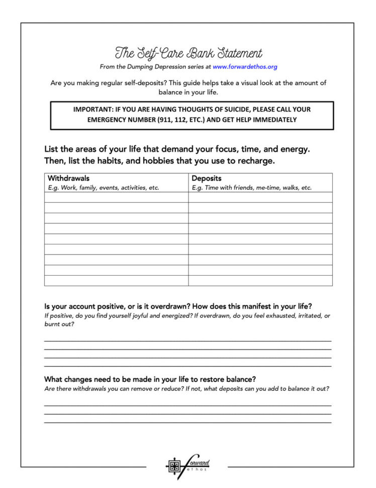 Selfcare Bank Statement — Forrd Ethos