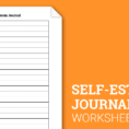 Selfesteem Journal Worksheet  Therapist Aid