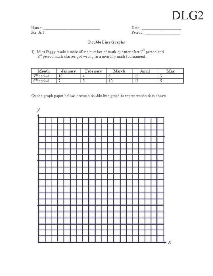 Double Line Graph Worksheets Pdf Db excel