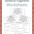 Sentence Fragments Worksheets   Definition For Kids