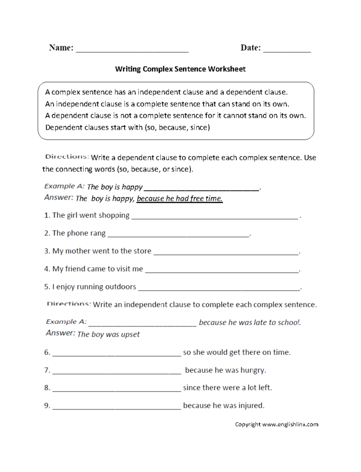 Sentence Structure Worksheets Pdf — db-excel.com