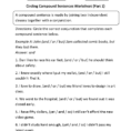 Sentences Worksheets  Compound Sentences Worksheets