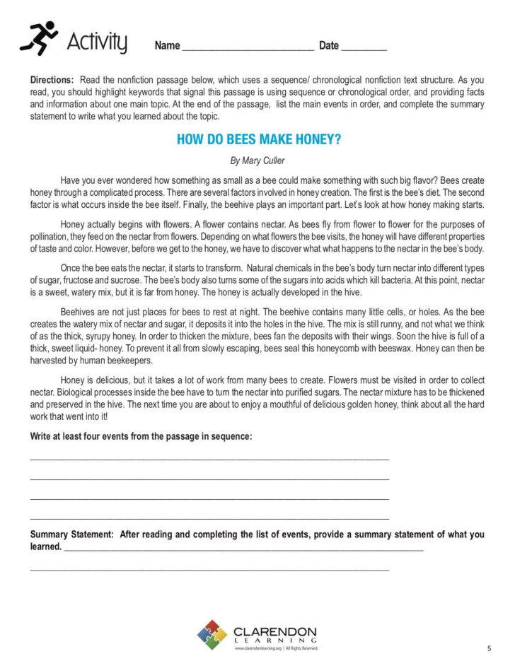 Nonfiction Text Structures Worksheet Nonfiction Text Structures Worksheet