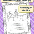 Seven Sacraments Handwriting And Coloring Anointing Of The Sick