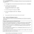 Shakespeare's Language Student Worksheets Pages 1  4  Text