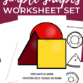 Shape Recognition Worksheet For Children With Autism