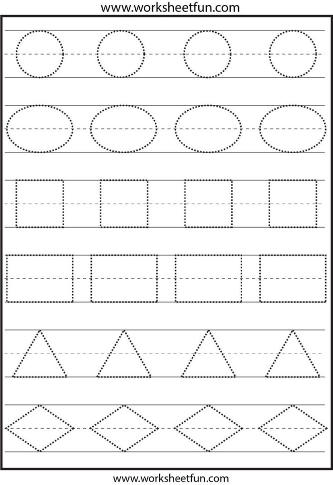 Shape Tracing Worksheets This Shape Tracing Worksheet Is Appropriate