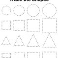 Shapes Preschool Tracing Worksheets » Printable Coloring