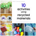 Share It Saturday  10 Activities Using Recycled Materials