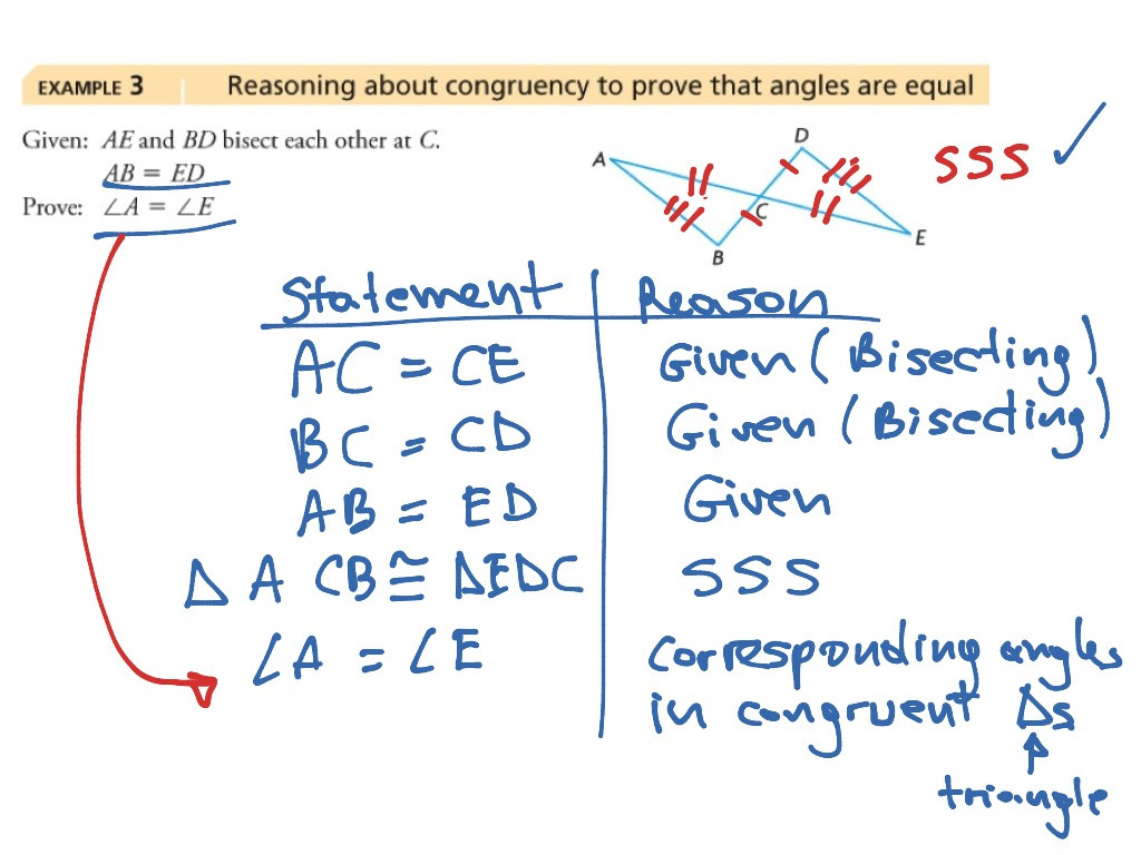 Congruent Triangle Proofs Sss Worksheet Answers