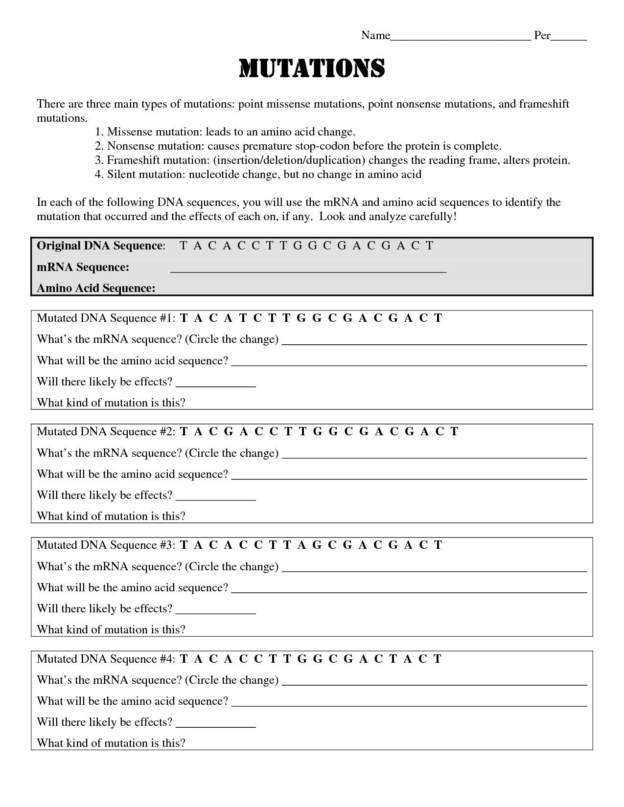 Sickle Cell Anemia Worksheet Answers Db excel