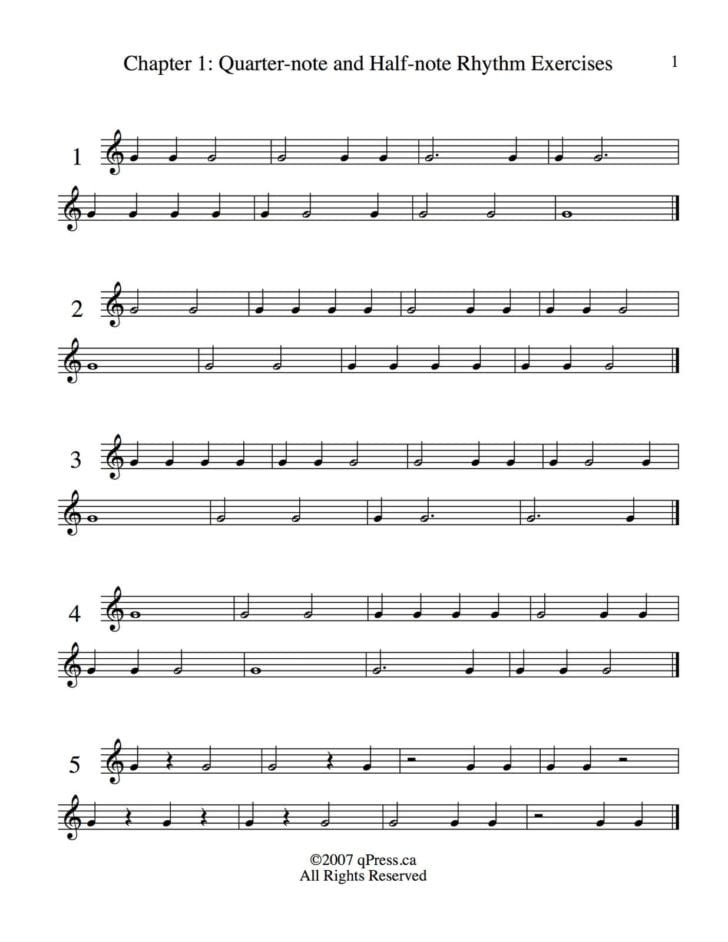 Note Reading Worksheets