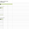 Simple Budget Spreadsheet  Excel Free Wedding