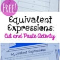 Simple Equivalent Expressions Activity Free